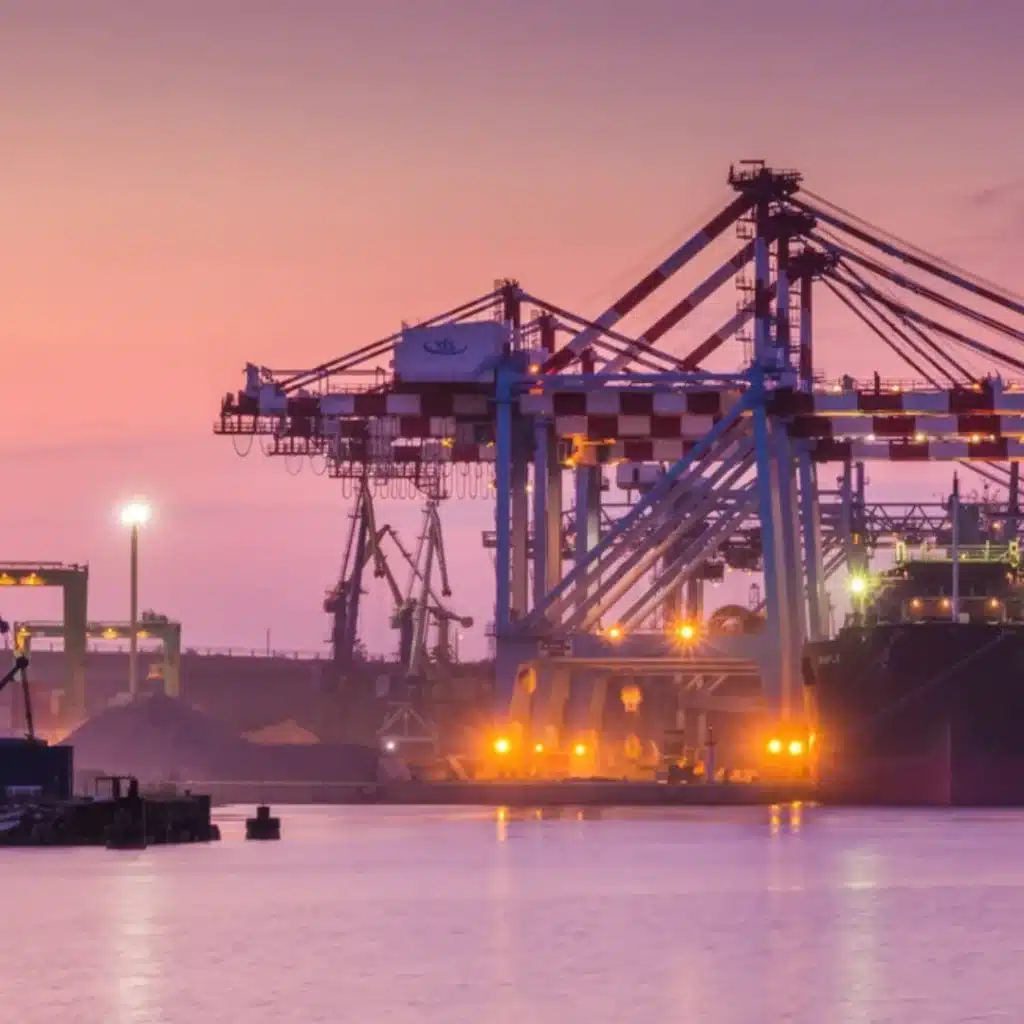 Port areas and harbour environments