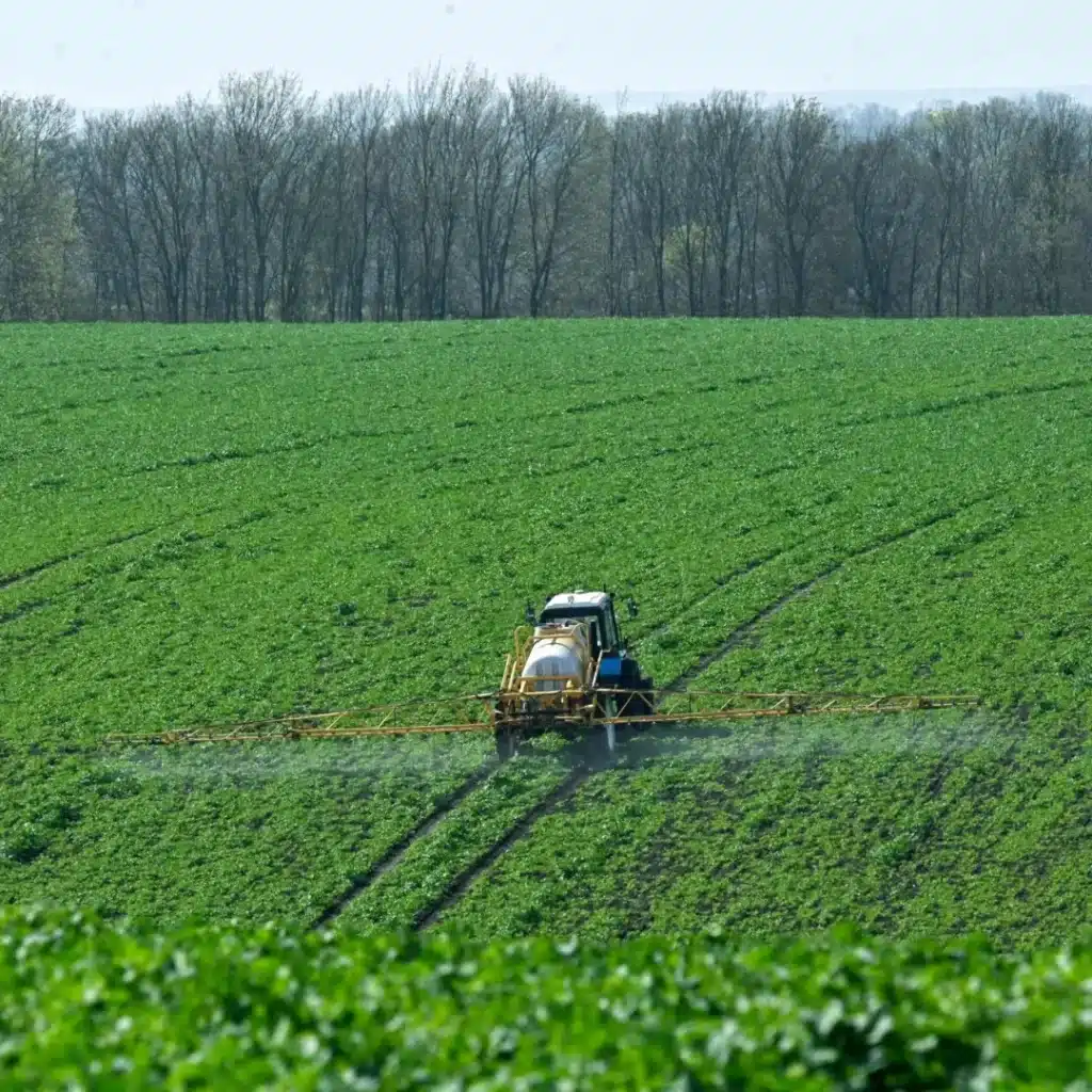 Rolling farmland and open fields