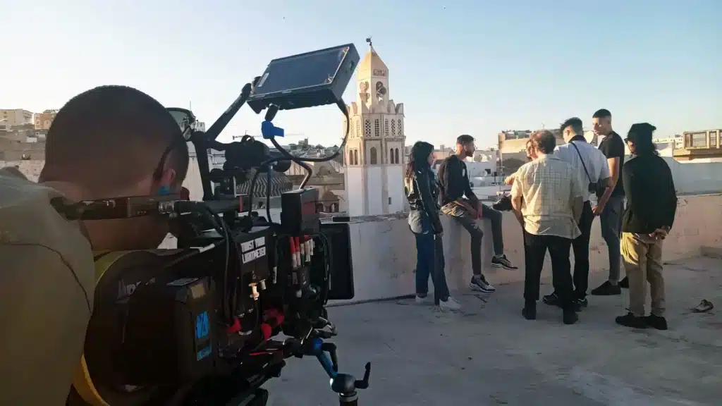 Filming in Tunisia