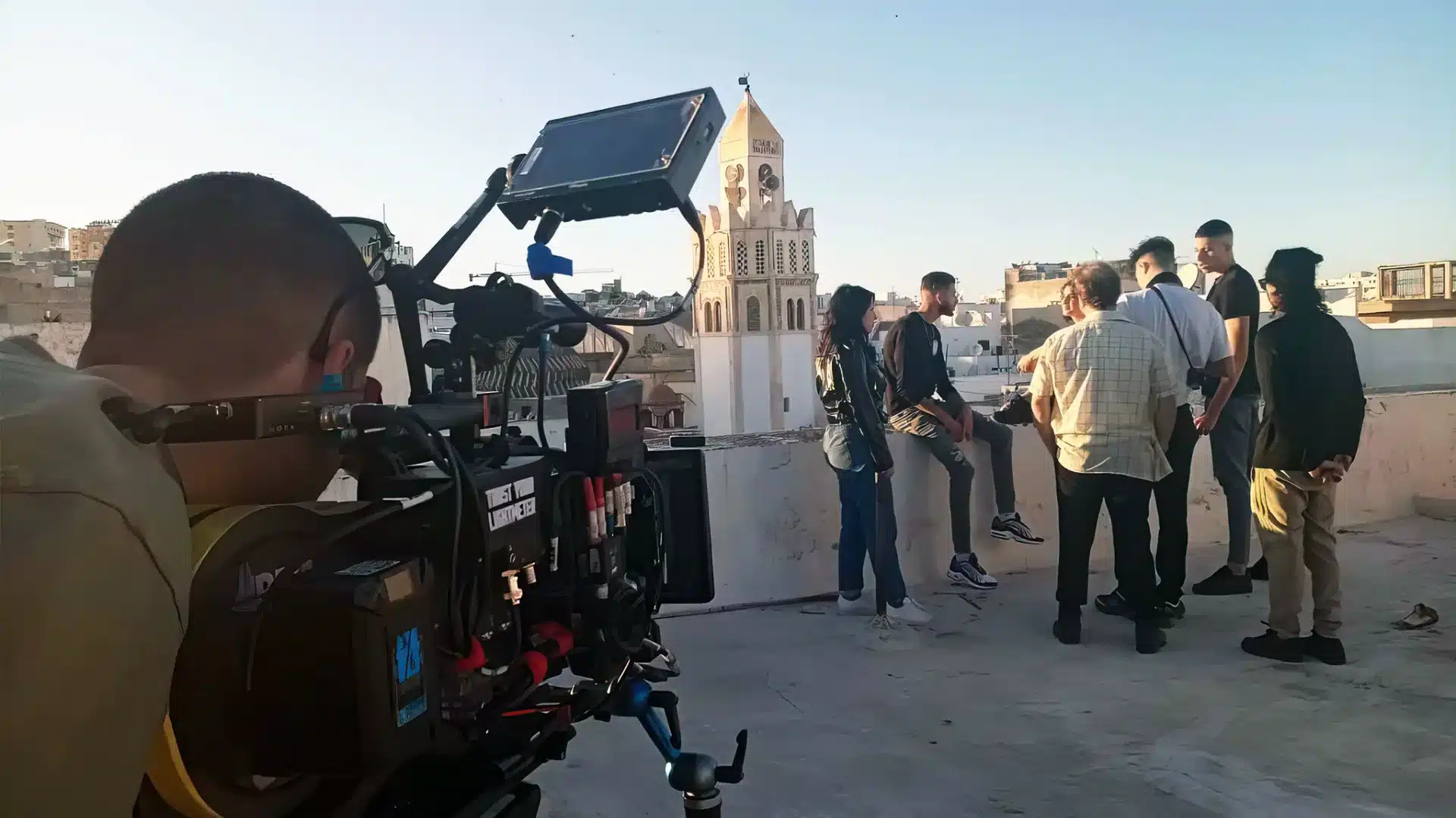 Filming in Tunisia