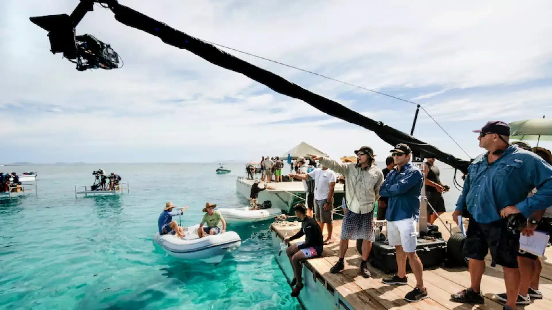 Filming in Fiji